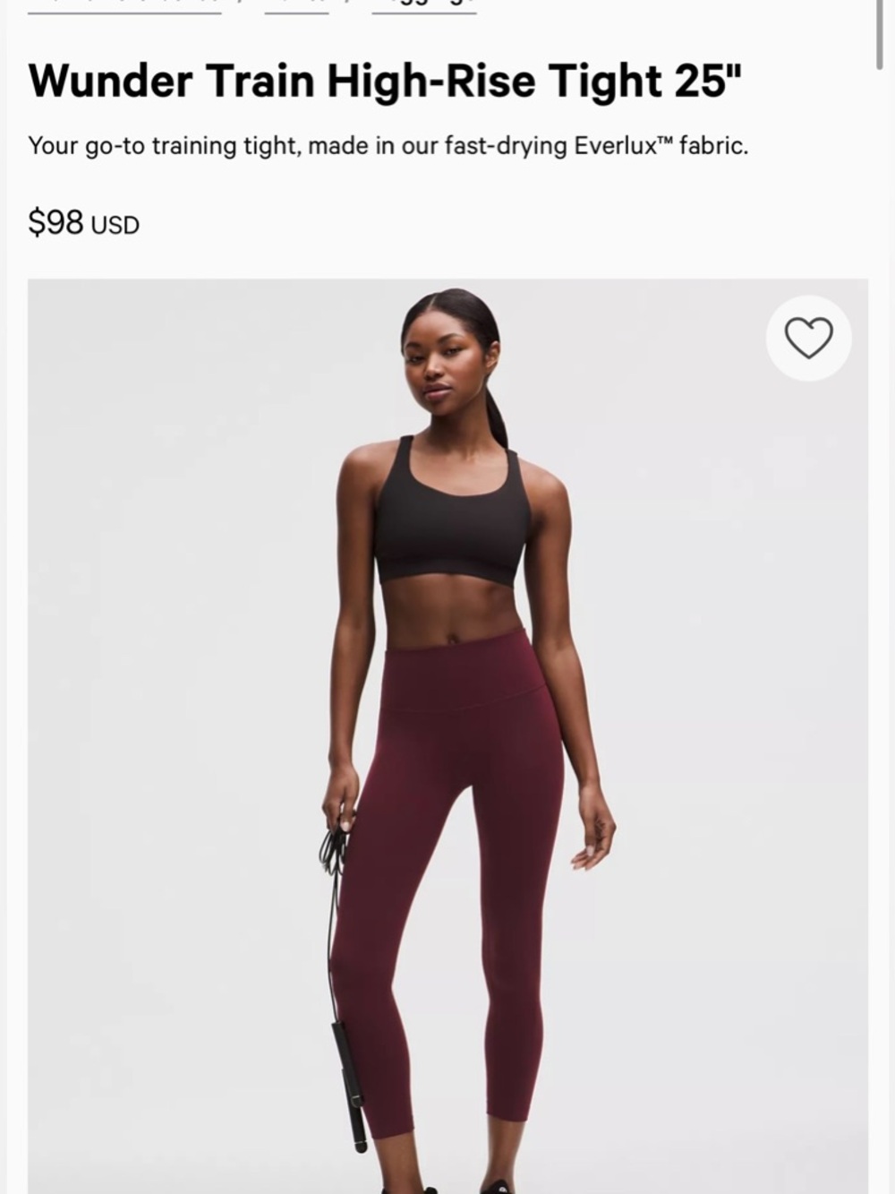 Lululemon Wunder Train High Rise 25” Leggings - Picture 7 of 13